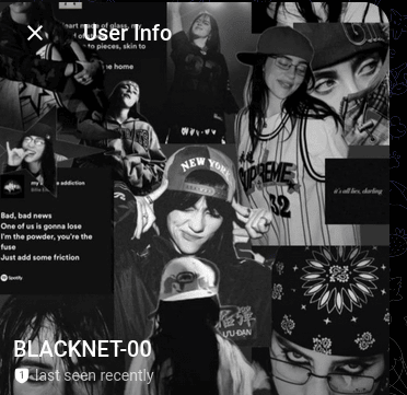 Telegram profile associated with the BLACKNET-00 ransomware persona